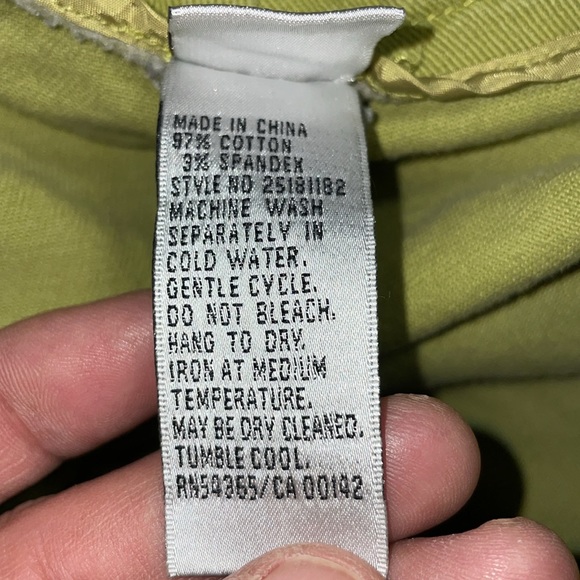 My guard green casual dress pants cropped capri size 12 - Picture 10 of 10